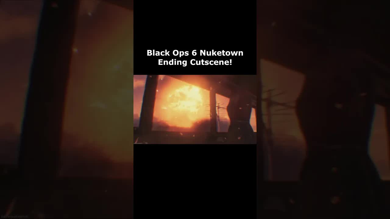 Black Ops 6 Nuketown Ending Cutscene! (Black Ops 6 Nuketown Game Over Ending Nuke Map Cutscene)