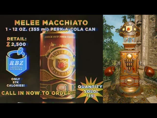 Melee Macchiato Perk Jingle With Lyrics Call of Duty Black Ops 6 Zombies Melee Macchiato Perk Jingle