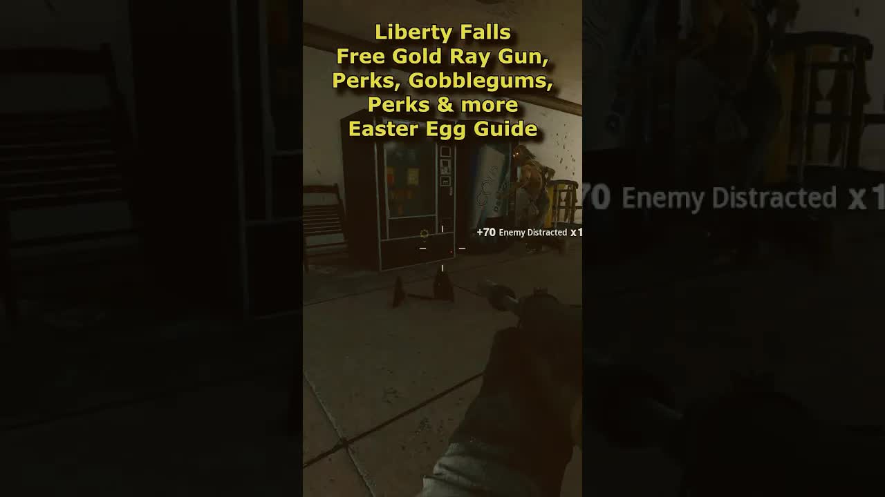 FREE Gold Ray Gun, Gobblegums, Perks, Pack-a-Punch Liberty Falls Vending Machine Easter Egg! (BO6)