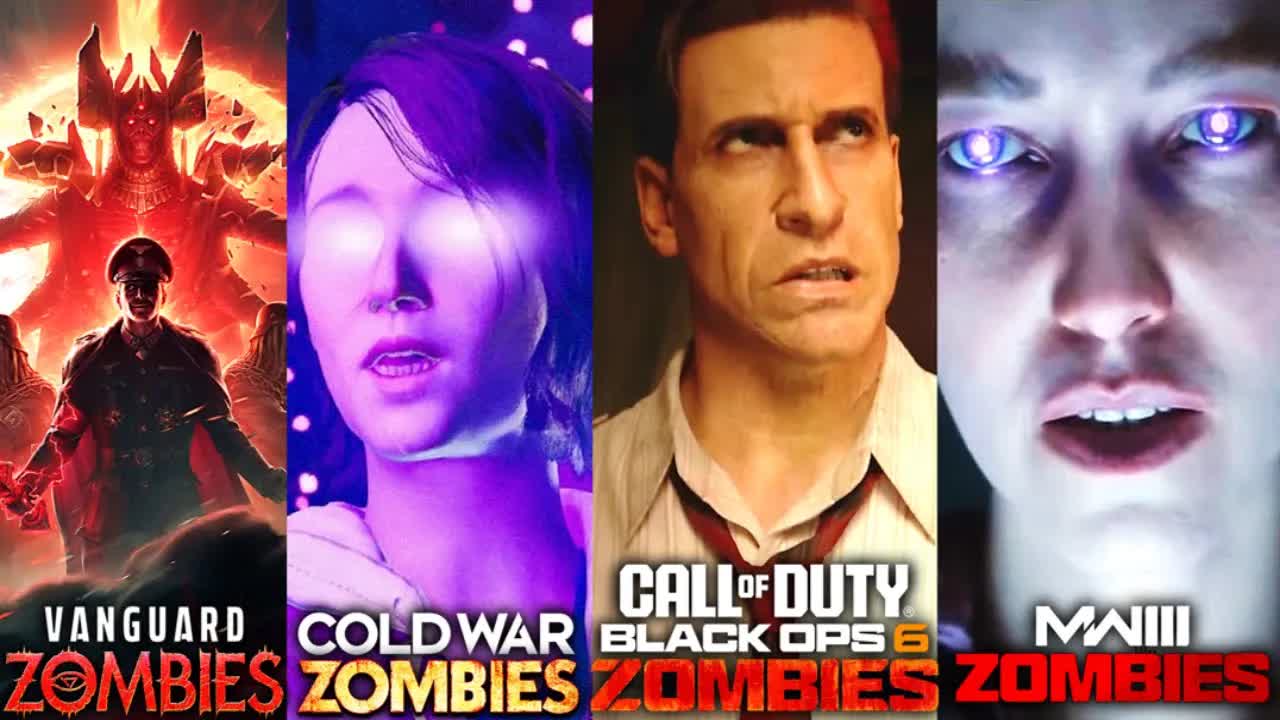 COD Zombies Dark Aether Story ALL Cutscenes! Cold War, Vanguard, MW3 & Black Ops 6 Zombies Cutscenes