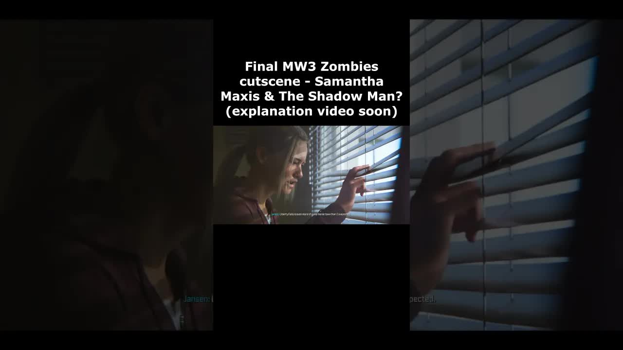 Samantha Maxis & The Shadow Man return? Modern Warfare 3 Zombies Cutscene Season 5 Liberty Falls tea