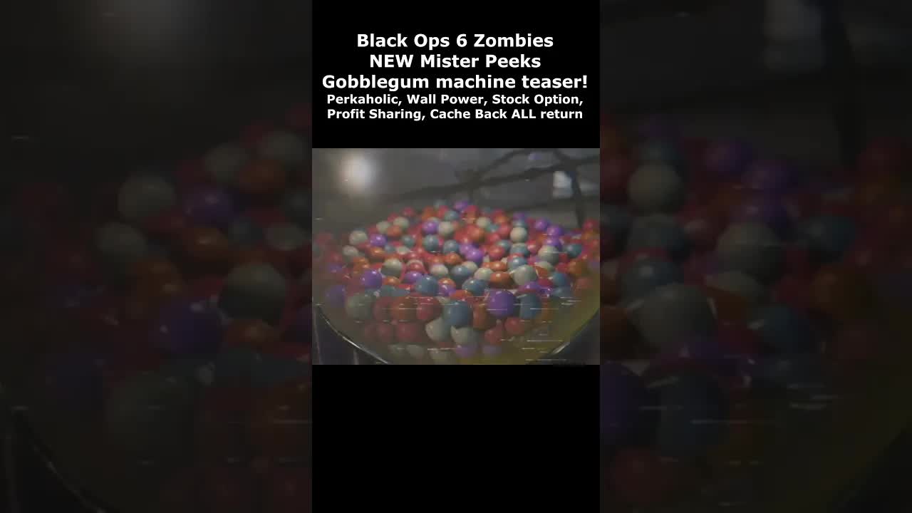 Mister Peeks Gobblegum Jingle, Perkaholic returns! NEW Black Ops 6 Zombies tease BO6 Zombies trailer