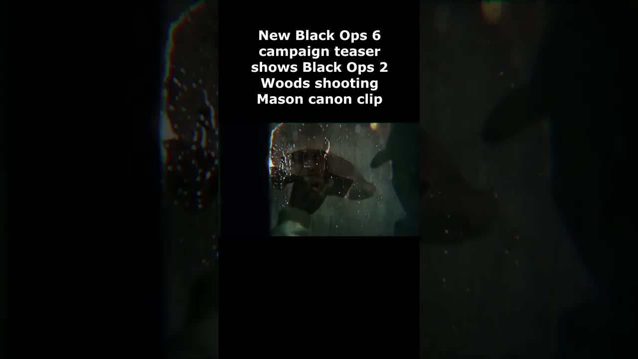 Black Ops 6 Campaign Teaser shows Woods shooting Mason in BO2 is canon (COD Black Ops 6 Reveal)