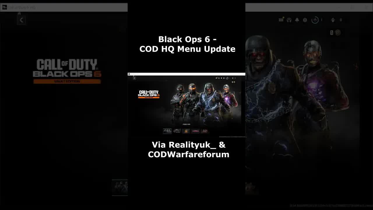 Black Ops 6 Main Menu Update COD HQ UI, Music & Pre-Order COD BO6 2024! Menu Update Call of Duty HQ