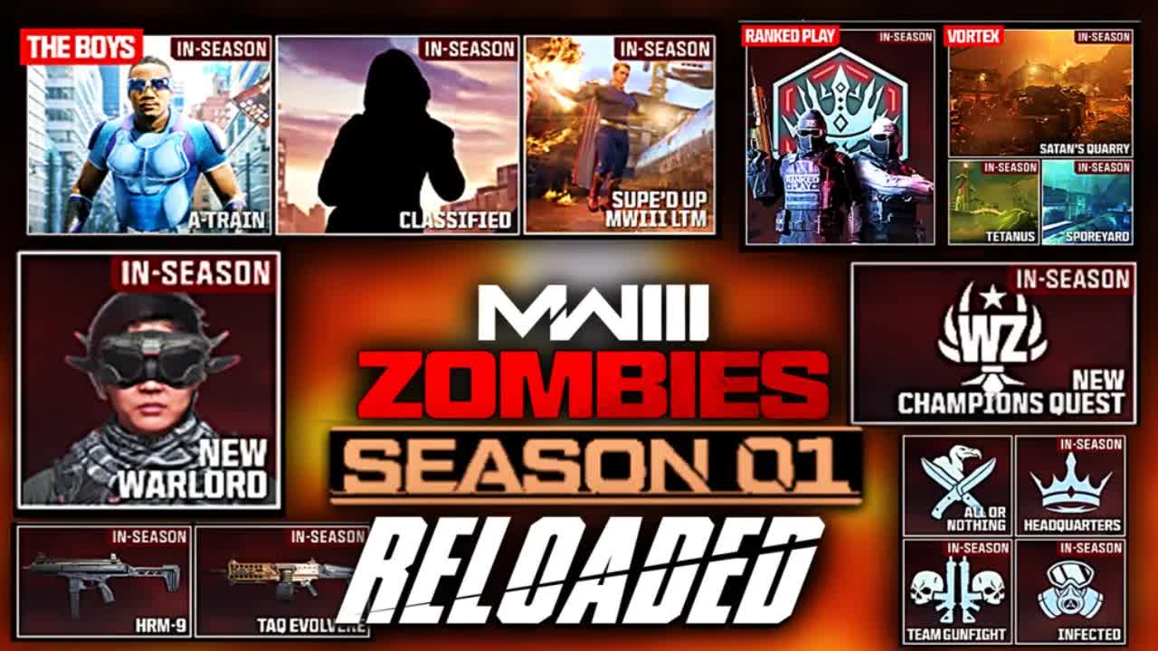 MW3 Zombies Season 1 Reloaded Update! (Modern Warfare 3 Mid-Season 1 Update) Warzone Season 1 Update