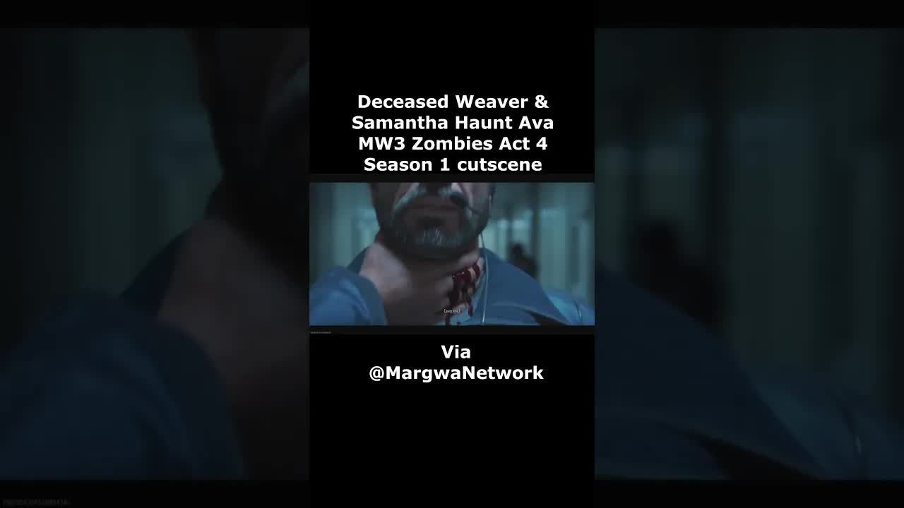 Zombie Weaver chasing Ava MW3 Zombies Season 1 Cutscene ACT 4 (Modern Warfare 3 Zombies)