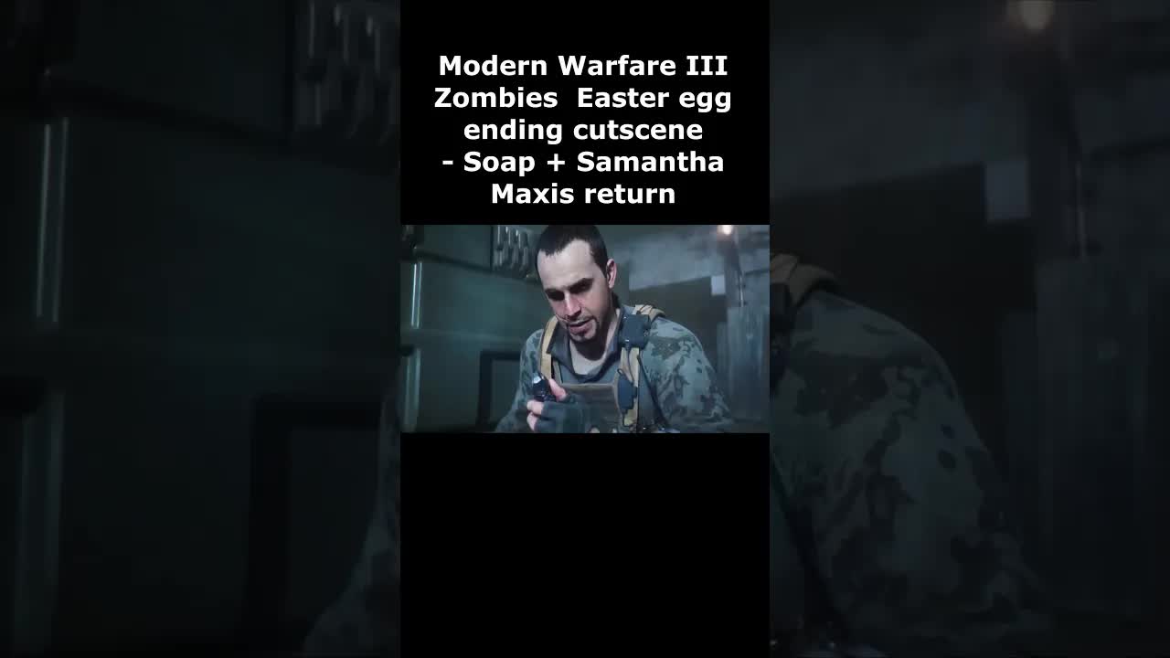 Modern Warfare 3 Zombies Easter Egg Ending Cutscene Soap + Samantha Maxis Return? MW3 Zombies ACT 3