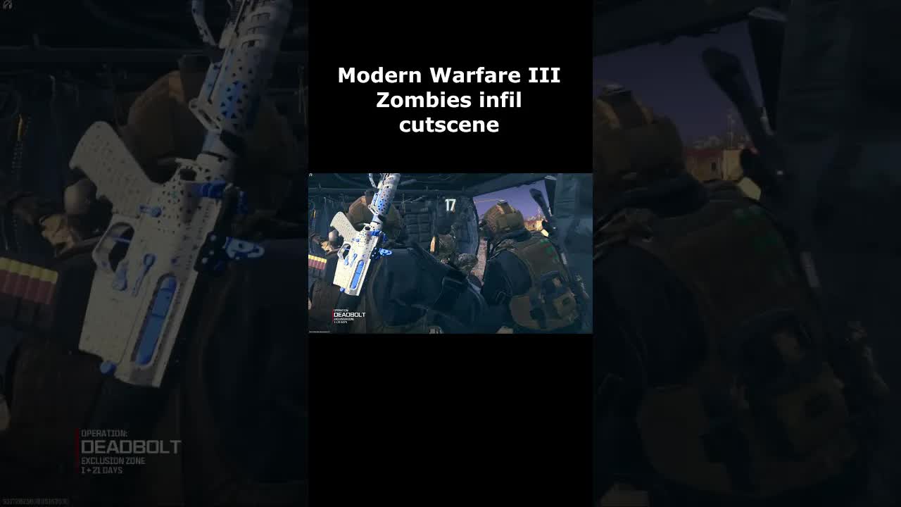 MW3 Zombies Infil Cutscene Gameplay! (Modern Warfare 3 Zombies Intro Cutscenes) DMZ Infil Cutscene