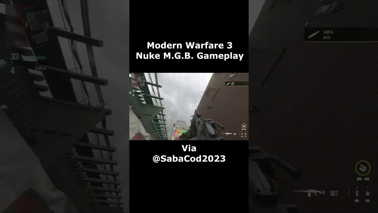 World's FIRST Modern Warfare 3 Nuke Gameplay 30 Gunstreak MGB Modern Warfare III (MW3 Nuke Gameplay)