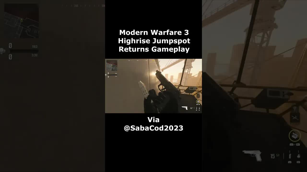 Highrise teddy bear jump spot Easter egg returns! Modern Warfare 3 Gameplay - MW3 Highrise Gameplay