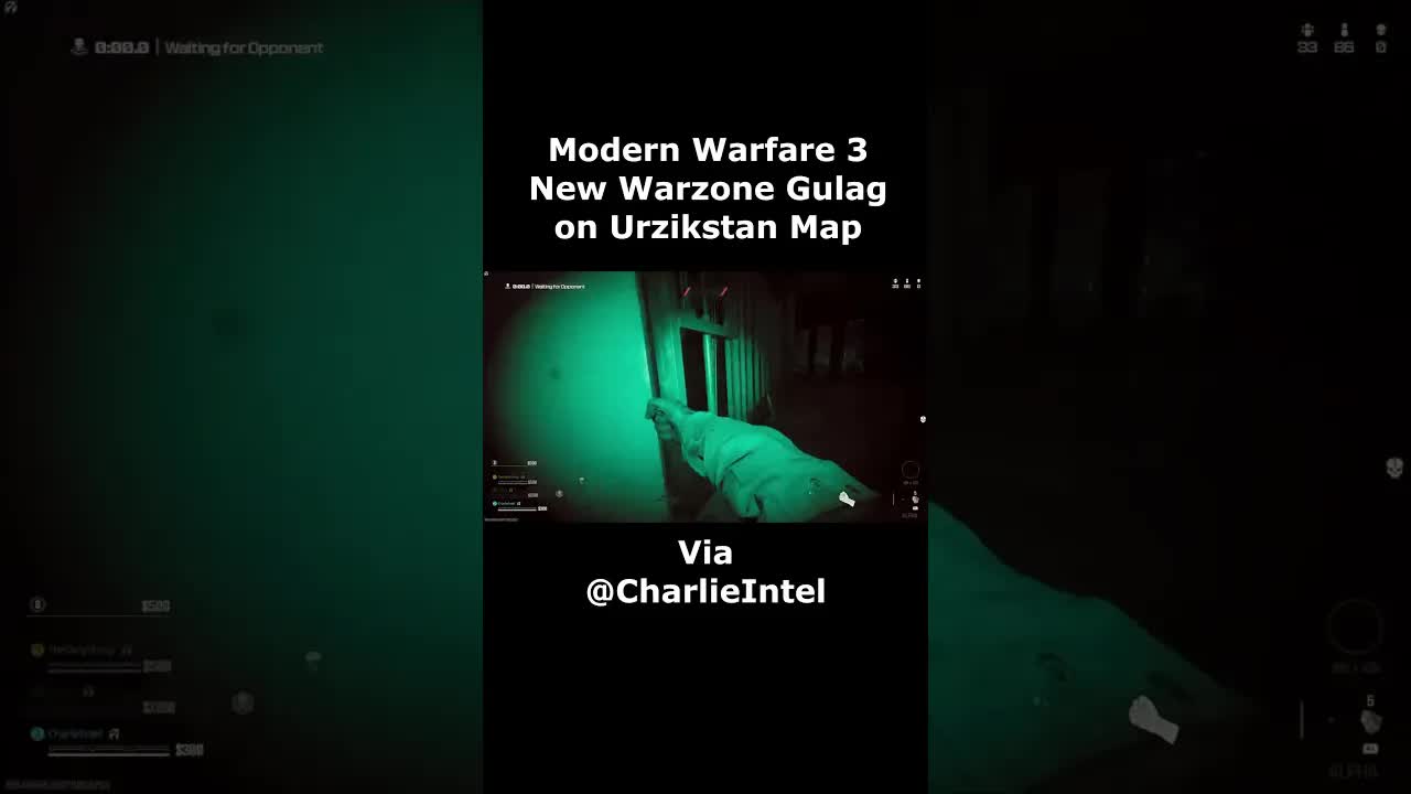 New NVG Urzikstan Warzone Gulag Gameplay Cutscene! Warzone 2.0 NVG Gulag Modern Warfare 3 / COD MW3