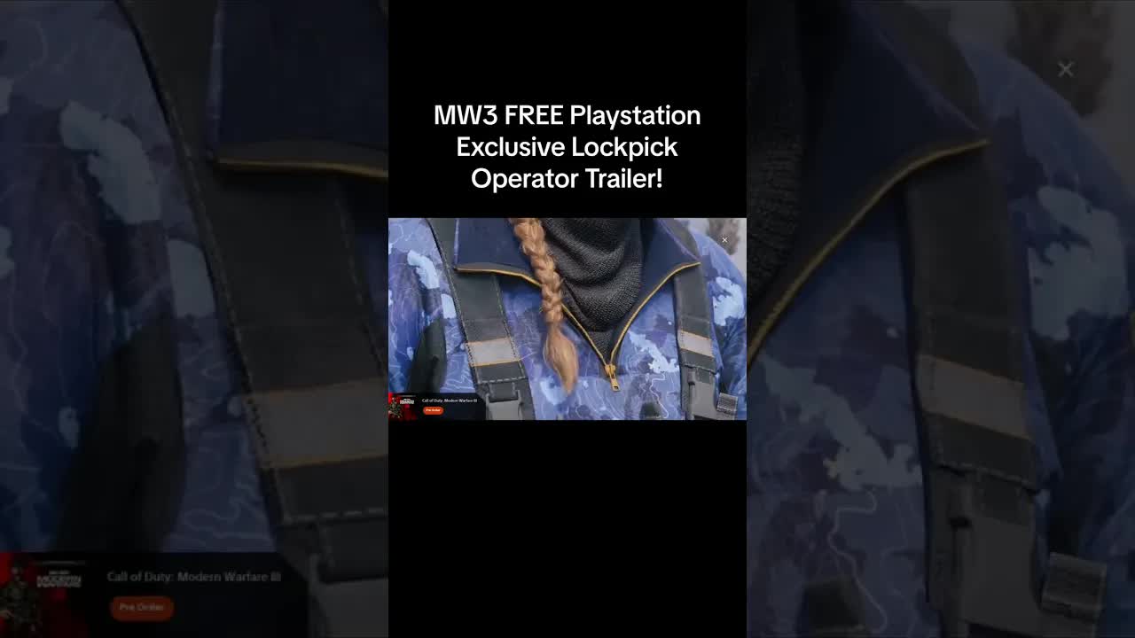 MW3 FREE Playstation Exclusive Lockpick Operator Trailer! Modern Warfare 3 Lockpick Operator PS Pack