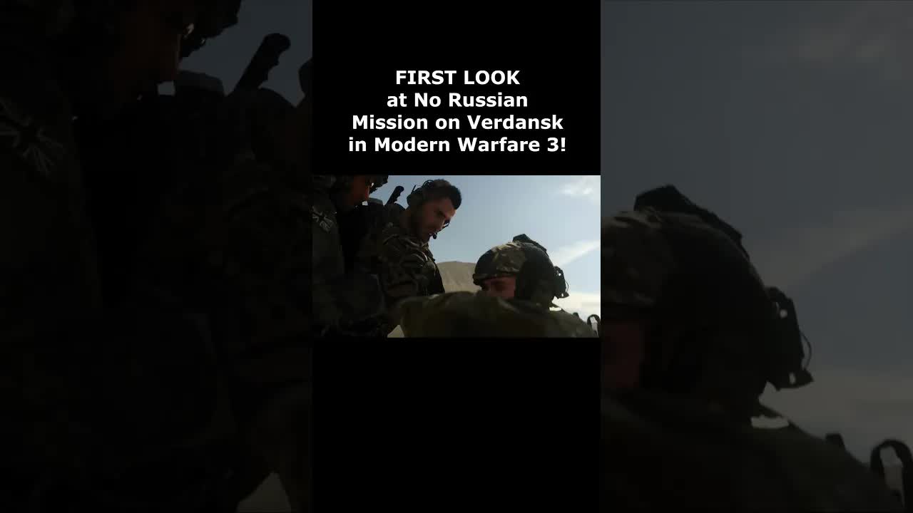 First gameplay of NO Russian in Modern Warfare 3 Campaign Verdansk Makarov! Modern Warfare 3 Trailer