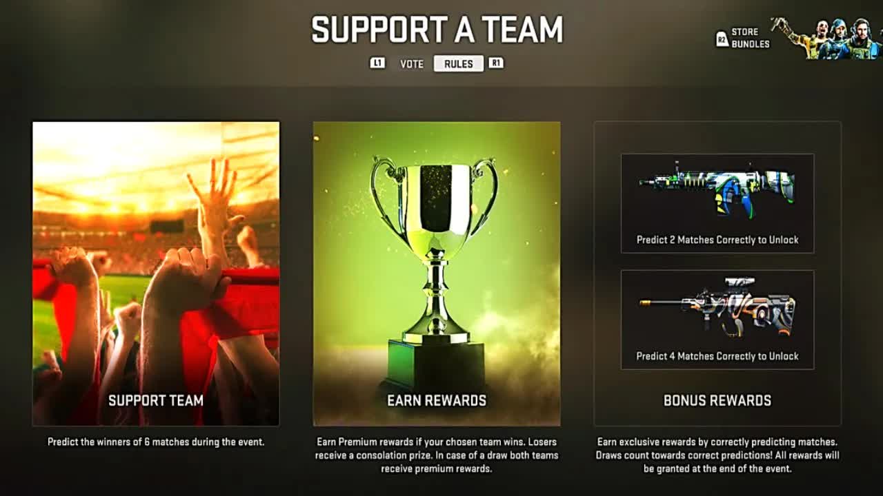 World Cup Event LIVE in MW2 & Warzone 2 Support a Team Event Rewards Modern Warfare 2 Football Event