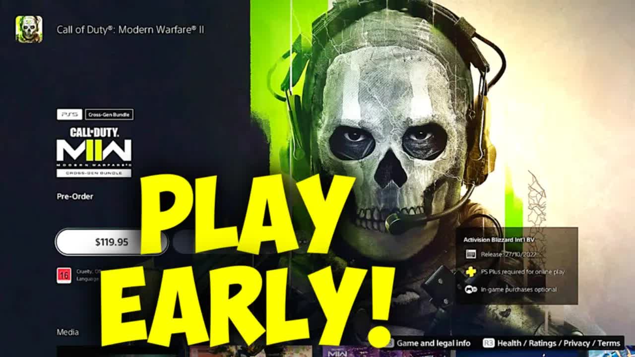 How to play Modern Warfare 2 Early (Playstation, Xbox, PC) Play MW2 Early! Modern Warfare II Early