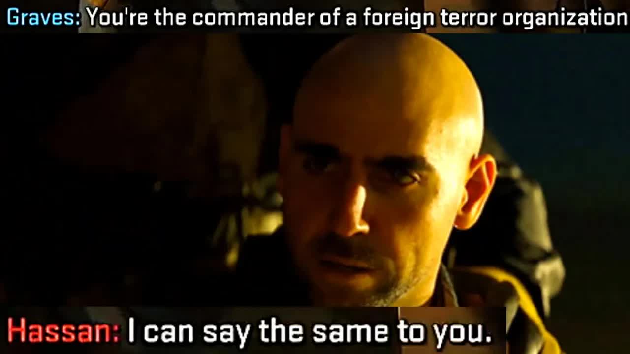 Illegally captured Hassan calls out US hypocrisy Modern Warfare 2 Cutscene (MW2 Campaign)