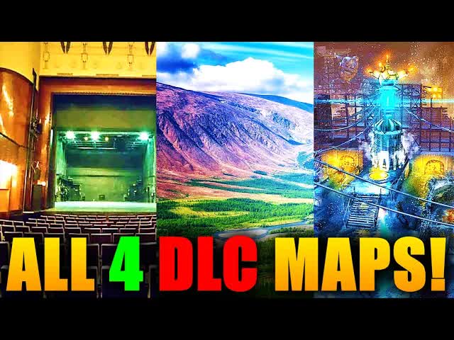 Black Ops Cold War Zombies ALL 4 DLC Maps Revealed! Mauer Der Toten, Giant & Firebase Z #SHORTS