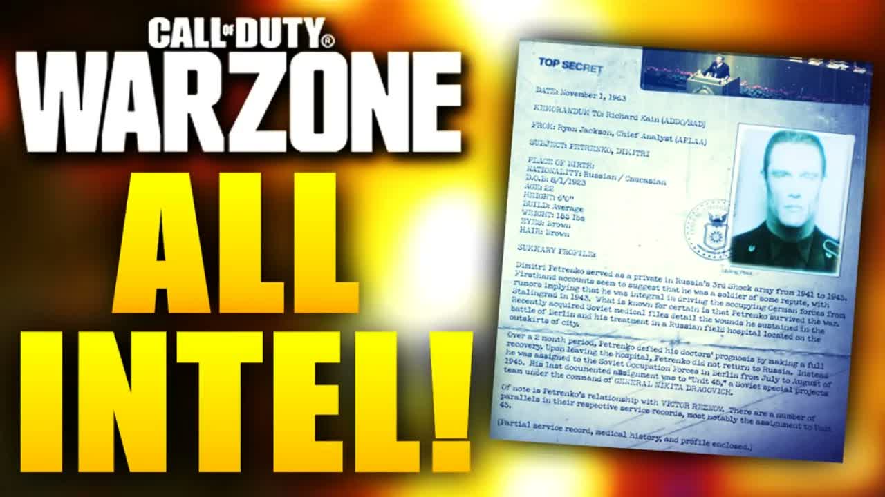All Warzone Intel Locations Guide (Week 7) Sins of the father (Modern Warfare Warzone Intel Perseus)