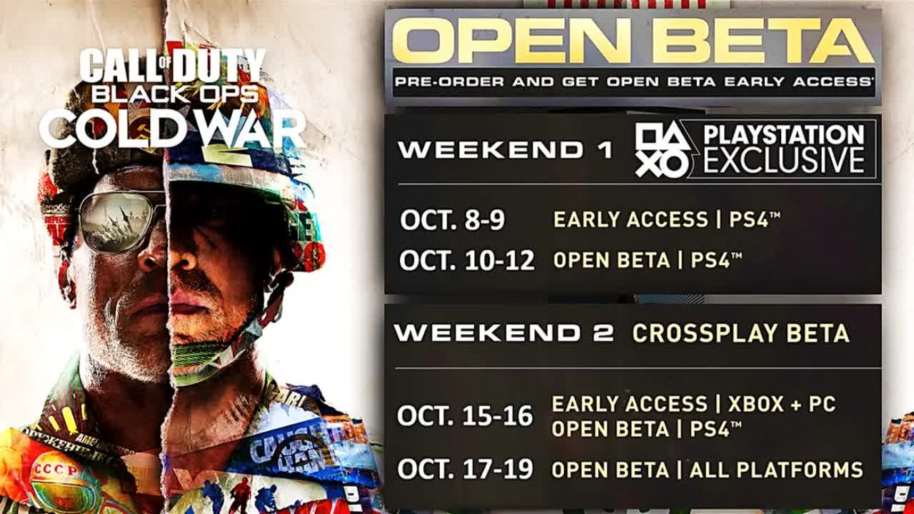 Call of Duty Black Ops Cold War Beta Release Dates! (PS4, Xbox One, PC) **COD BETA REDEEM CODES**