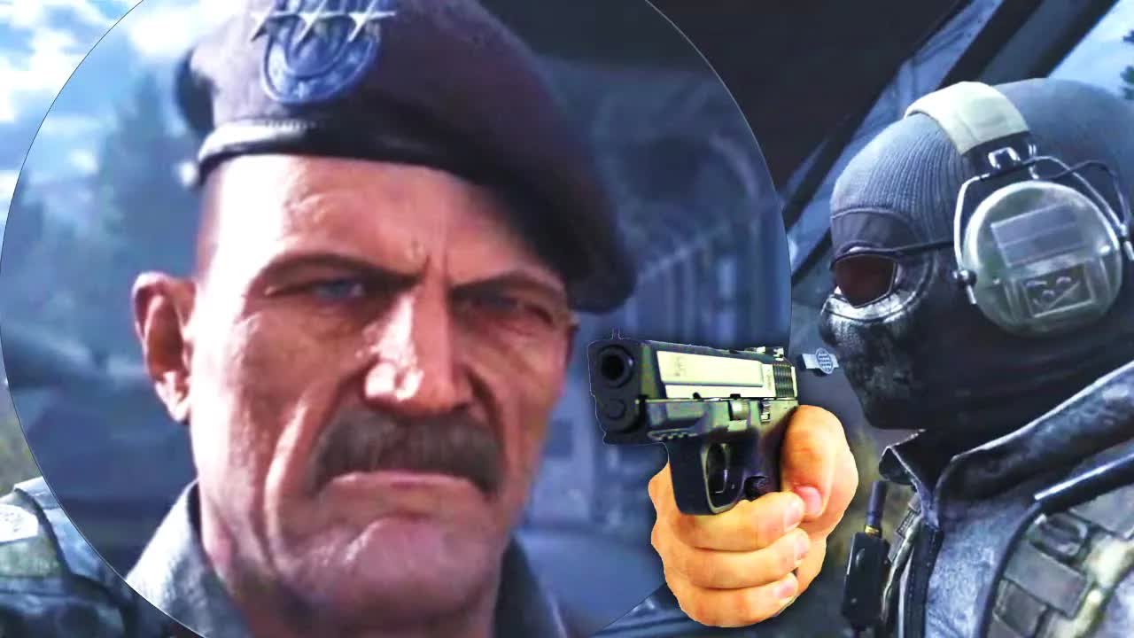 Ghost Gets His Revenge on Shepherd (Modern Warfare 2 Remastered / MW2 Remastered Ghost Death Scene)