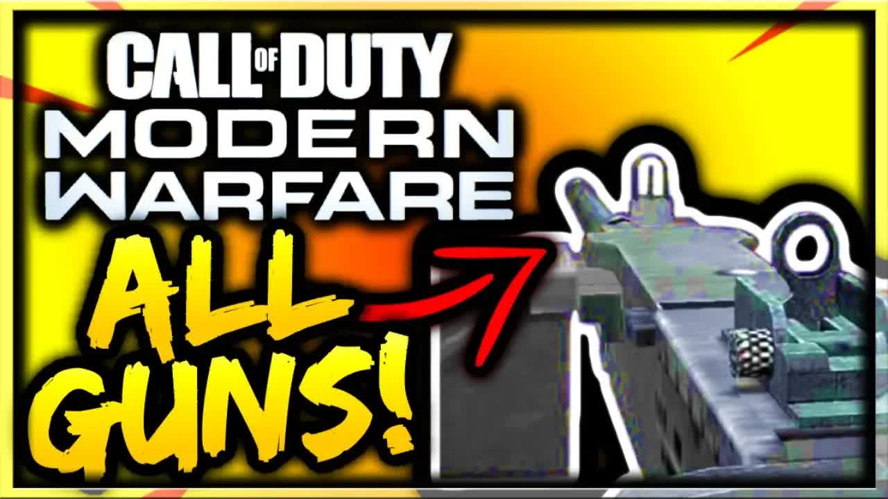 Modern Warfare ALL Weapons List LEAKED! 40+ (COD MW All Guns Confirmed/Leaked From PC Files)