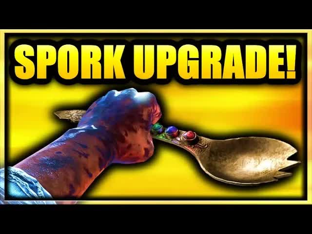 Blood of the Dead UPGRADED Golden Spork Easter Egg Guide! How to Get Spork Knife Tutorial (COD BO4)