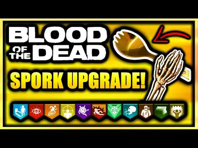 Blood of the Dead Upgraded Golden Spork Easter Egg Guide (Steps Broken) "Spork Knife" (BO4 Zombies)