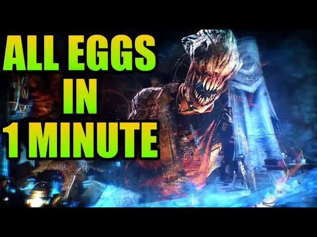 ALL TREYARCH ZOMBIES EASTER EGGS IN UNDER 1 MINUTE! (Black Ops Trilogy Compilation)