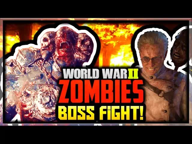 "The Shadowed Throne" Killing Dr. Straub Easter Egg Boss Fight (Call of Duty WW2 Zombies Easter Egg)