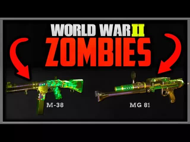 NEW ZOMBIES DLC GUNS GAMEPLAY! (Call of Duty WW2 Zombies MG 81 Gameplay + M-38 Gameplay)