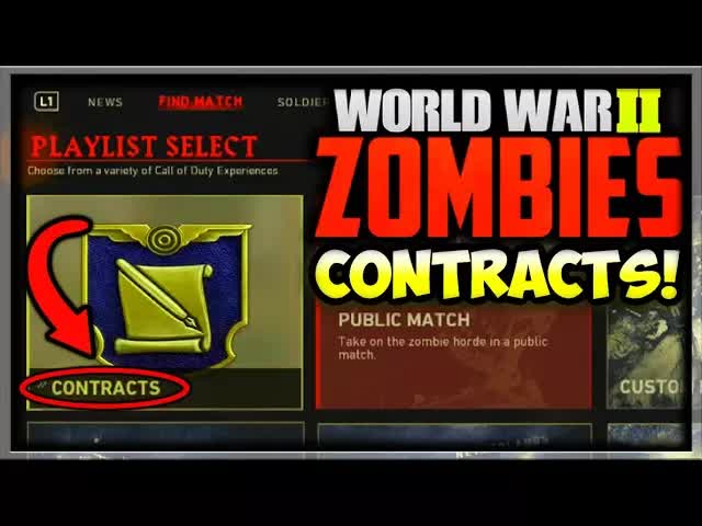 WW2 Zombies *NEW* Daily/Weely Orders & Contracts UPDATE! (Call of Duty WW2 Zombies DLC 2 Update)