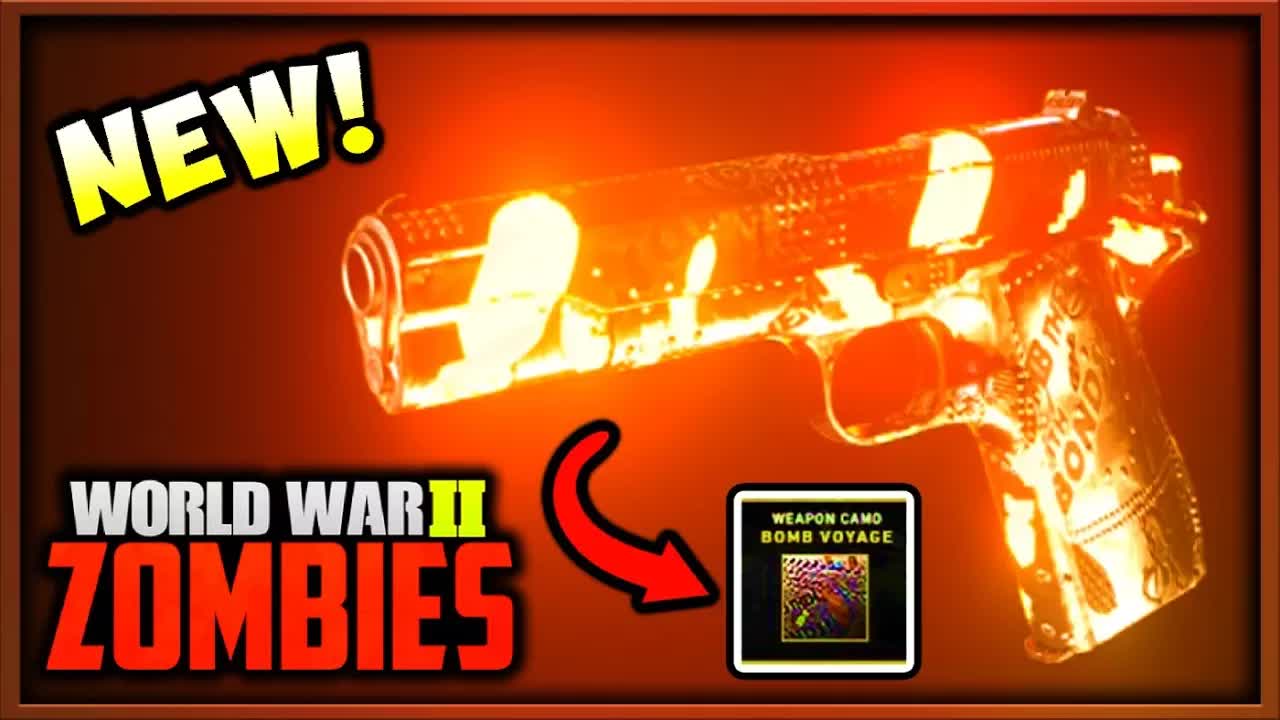 *New* How To Get Bomb Voyage Zombies Camo Free! (Call of Duty WW2 Zombies Bomb Voyage Camo Gameplay)