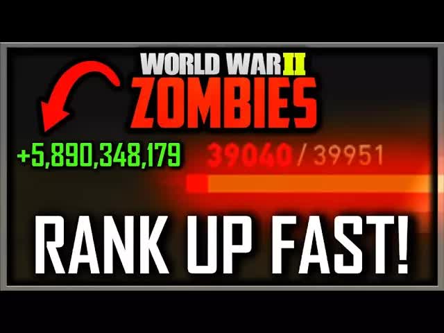 HOW TO LEVEL UP FAST IN WW2 ZOMBIES! UNLIMITED XP GLITCH (COD WW2 Zombies How to Rank Up Fast/Quick)