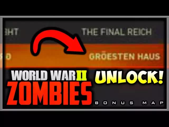 HOW TO UNLOCK SECOND BONUS MAP IN WW2 ZOMBIES! HOW TO UNLOCK GROESTEN HAUS / HOW TO GET SECOND MAP!