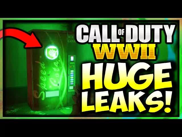 Call of Duty WW2 ZOMBIES LEAKED PERKS, GOBBLEGUMS, POWERUPS, & FLAMETHROWER World War 2 ZOMBIES LEAK
