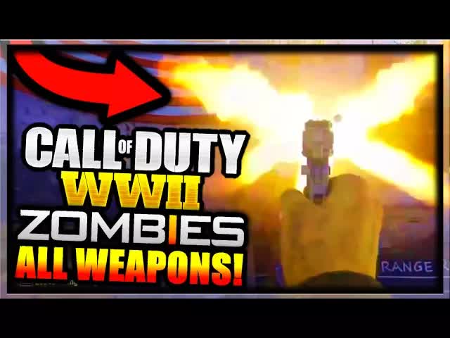 Call of Duty WW2 ZOMBIES ALL CONFIRMED WEAPONS SO FAR + GAMEPLAY! (Call of Duty World War 2 ZOMBIES)