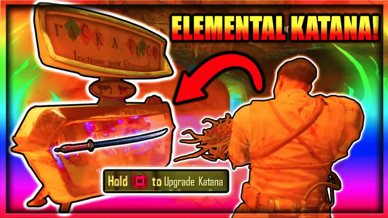 *NEW* ELEMENTAL UPGRADED KATANA TUTORIAL! REVELATIONS PACK-A-PUNCH KATANA! (Black Ops 3 ZOMBIES DLC)