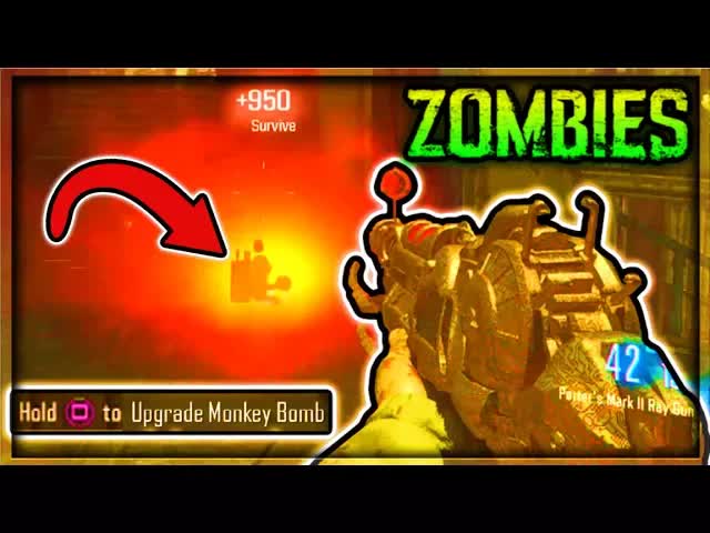 "KINO DER TOTEN" UPGRADED MONKEY BOMBS EASTER EGG GUIDE/TUTORIAL! (Black Ops 3 ZOMBIES CHRONICLES)