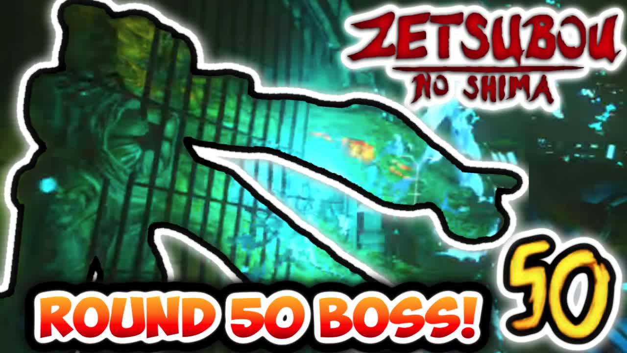 "ZETSUBOU NO SHIMA" ROUND 50 BOSS FIGHT EASTER EGG! (Black Ops 3 Zombies Easter Egg Boss Fight!)