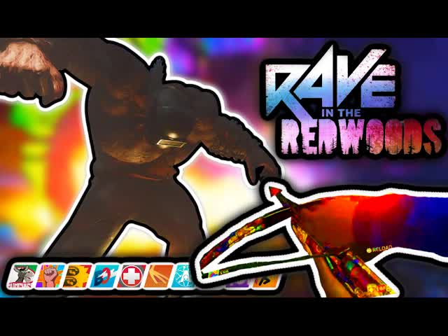"RAVE IN THE REDWOODS" SOLO SUPER-SLASHER BOSS FIGHT! EASTER EGG ENDING! (Infinite Warfare Zombies)