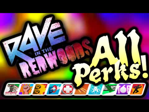 "RAVE IN THE REDWOODS" ALL 10 PERK EFFECTS & LOCATIONS! (Infinite Warfare ZOMBIES Perk Locations)