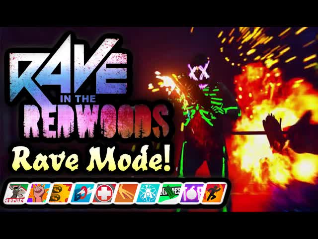 "RAVE IN THE REDWOODS" ~ RAVE MODE ULTIMATE GUIDE/TUTORIAL! (Infinite Warfare ZOMBIES DLC Rave Mode)