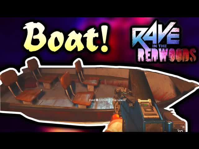 "RAVE IN THE REDWOODS" HOW TO BUILD BOAT GUIDE/TUTORIAL! PART LOCATIONS! (Infinite Warfare Zombies)