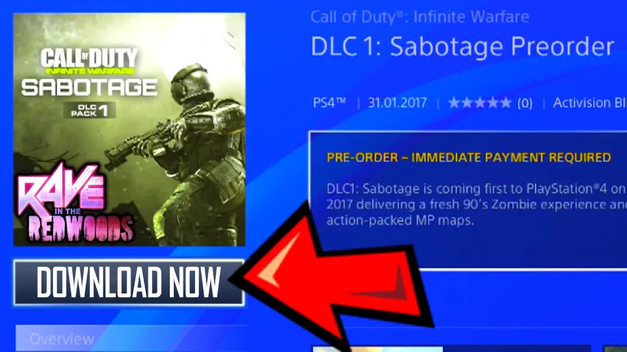 HOW TO DOWNLOAD & PLAY "RAVE IN THE REDWOODS" EARLY! (Pre-Download Infinite Warfare DLC 1 NOW!!)