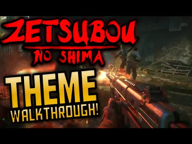 COD Black Ops 3 Zombies "ZETSUBOU NO SHIMA" DLC 2 PS4 THEME WALKTHROUGH! COD BO3 DLC 2 Eclipse Map!