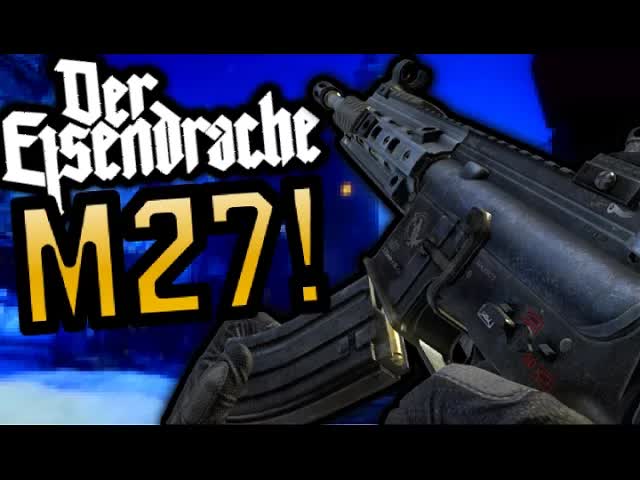 "DER EISENDRACHE" NEW M27 GAMEPLAY! POSSIBLE DLC GUN/DLC WEAPON? (Black Ops 3 Zombies Awakening)