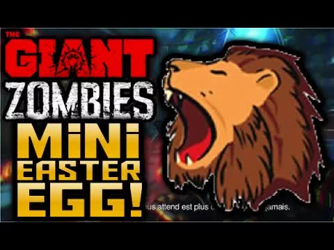 COD Black Ops 3 Zombies: THE GIANT "ROARING LION" EASTER EGG! (Mini GobbleGum Easter Egg) (COD BO3)