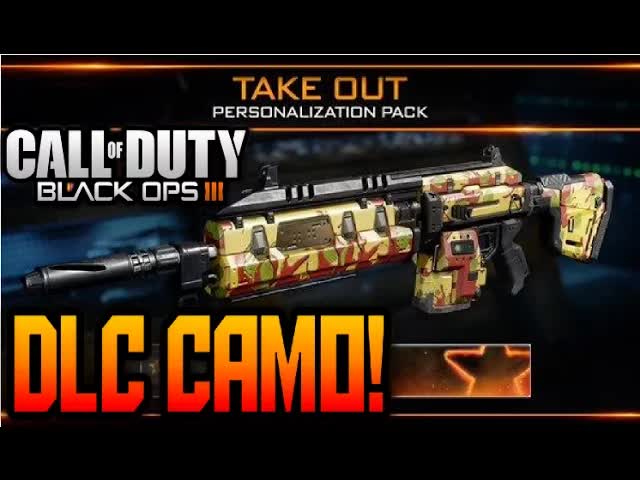 Call of Duty Black Ops 3 HOW TO GET THE "TAKE OUT" DLC CAMO PERSONALIZATION PACK! + Tutorial COD BO3