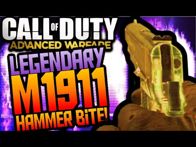 Call of Duty Advanced Warfare LEGENDARY M1911 HAMMER BITE GAMEPLAY REVIEW! NEW 1911 Supply Drop (AW)
