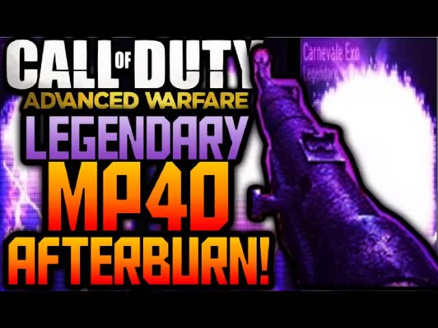 Call of Duty Advanced Warfare LEGENDARY MP40 AFTER BURN GAMEPLAY REVIEW! Supply Drop DLC GUN (COD AW